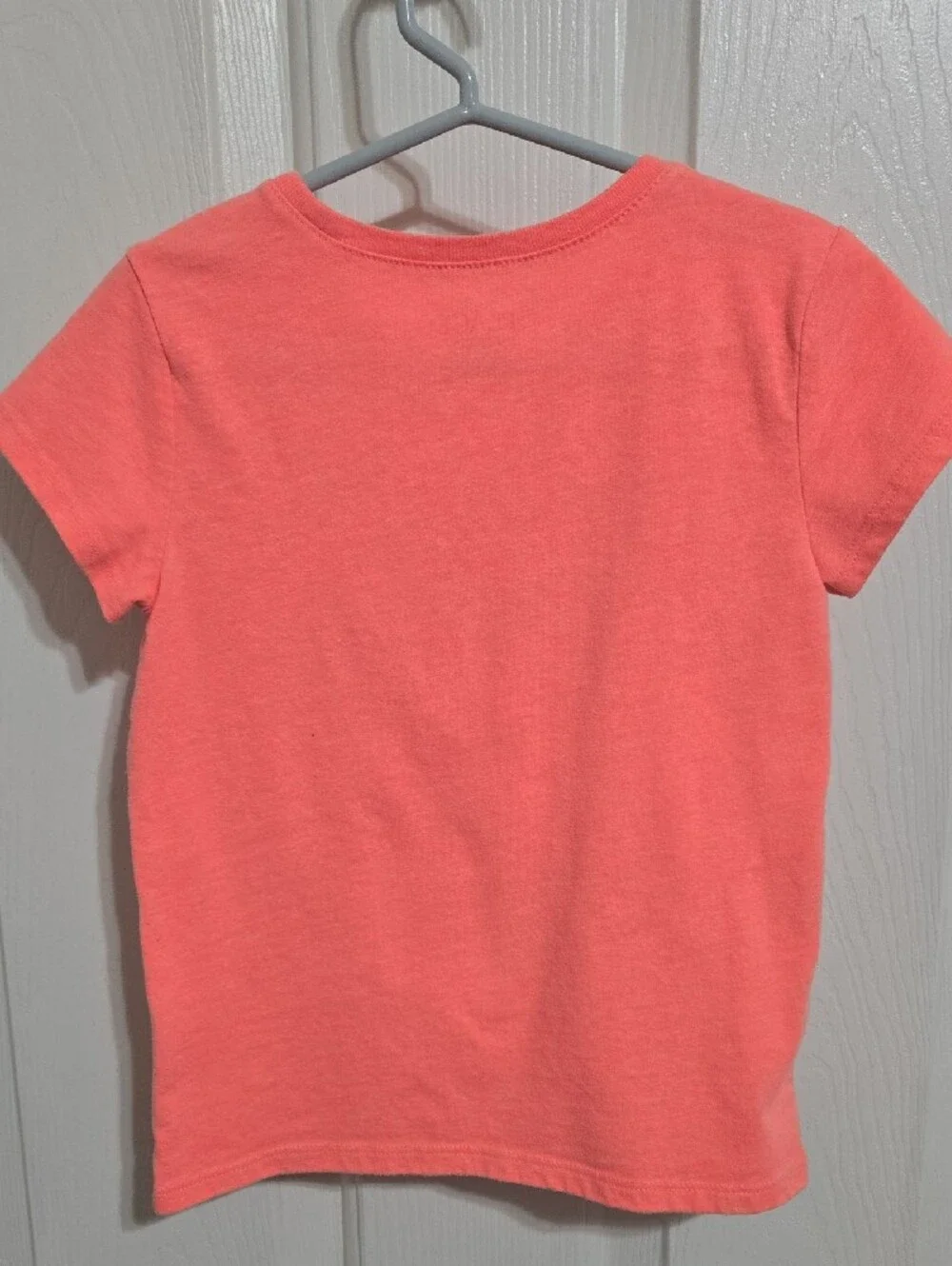 The Children's Place Coral Pink Short Sleeve Tee with Rainbow Animal Heart
